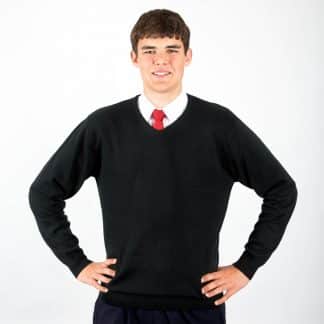 AA. Black V-neck Sweater