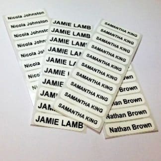 Printed Iron-on Name Labels