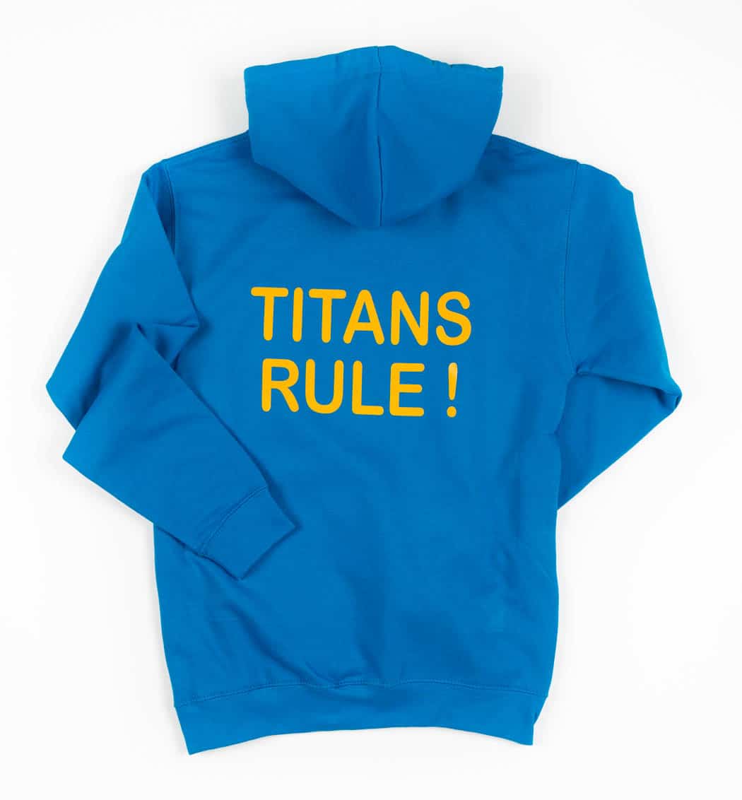 Titans Basketball Hooded top - back